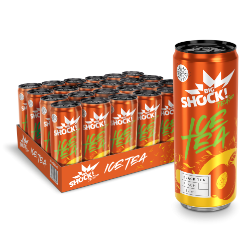 Karton Big Shock! Ice Tea Black Tea Peach
