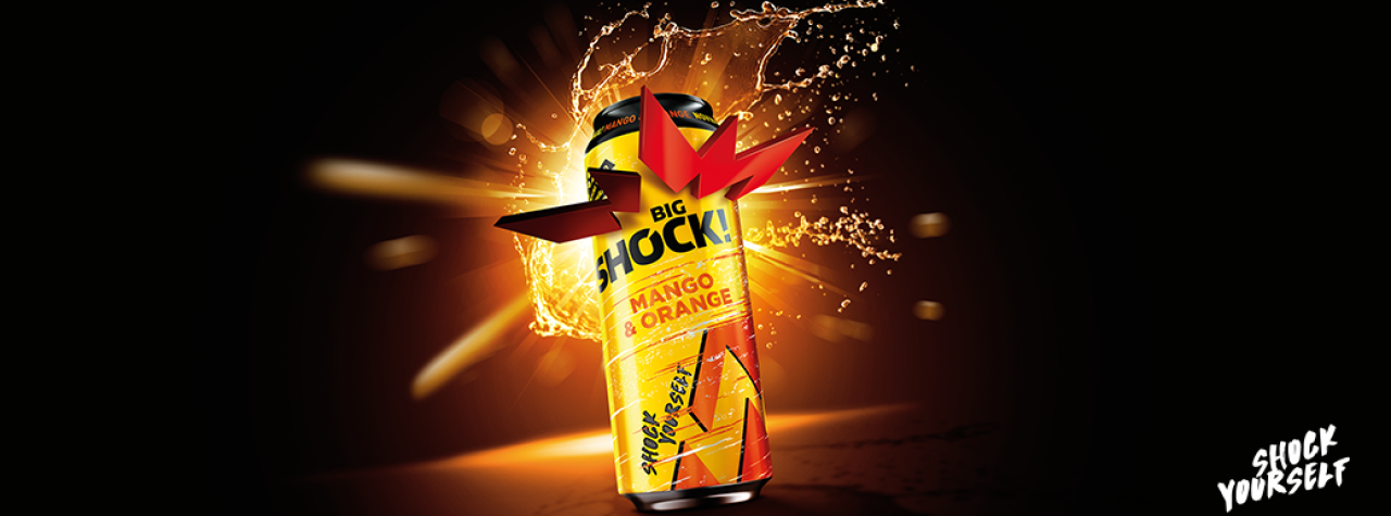 Nová příchuť na přání a upgrade v jednom! Big Shock! Mango & Orange je tady.